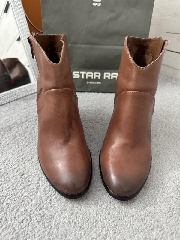 Women Vince Camuto Boots Brown Leather 37.5