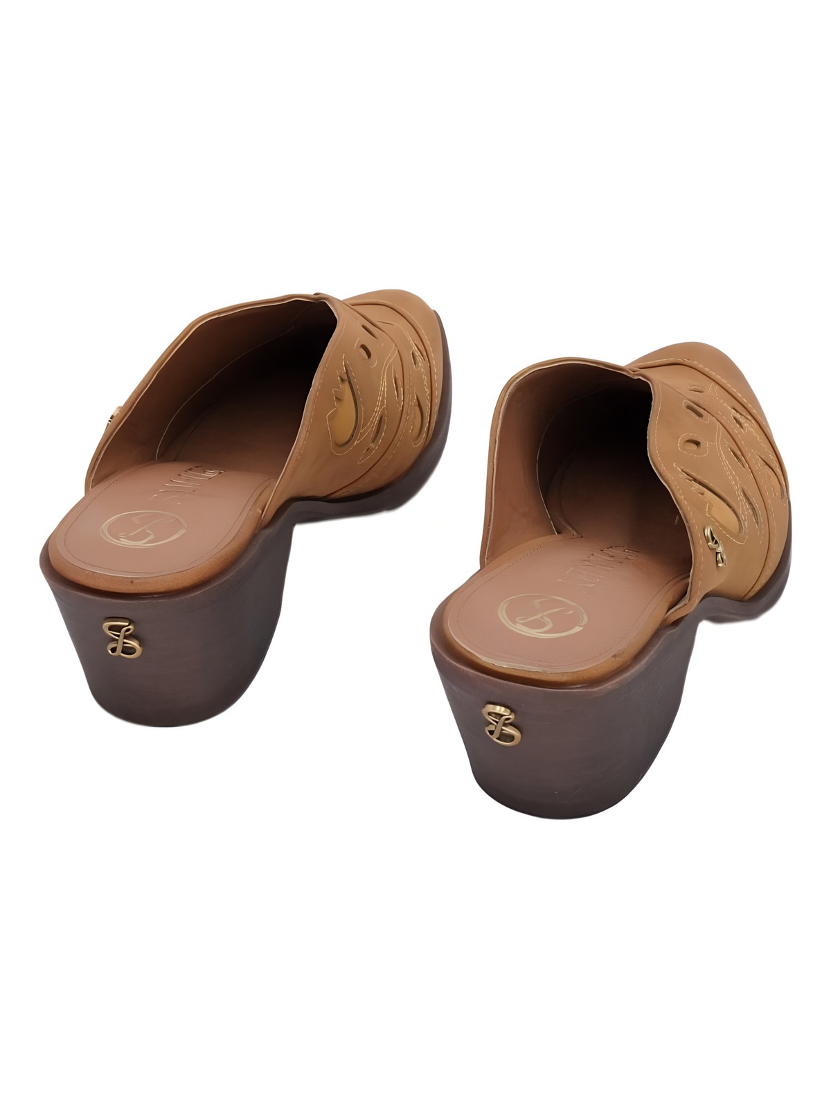 Sam and Libby Womens Floren Western Slip On Mule Sienna Brown Sz 9M
