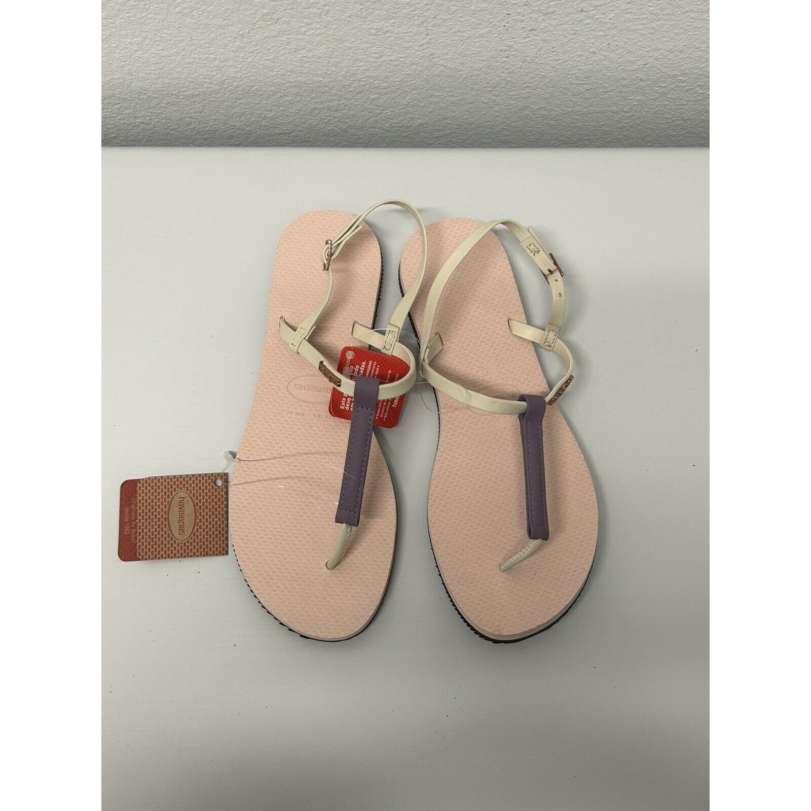 Havaianas Women’s Size 10.5 You Rio Sandal Ballet Rose Ankle Strap New with Tags