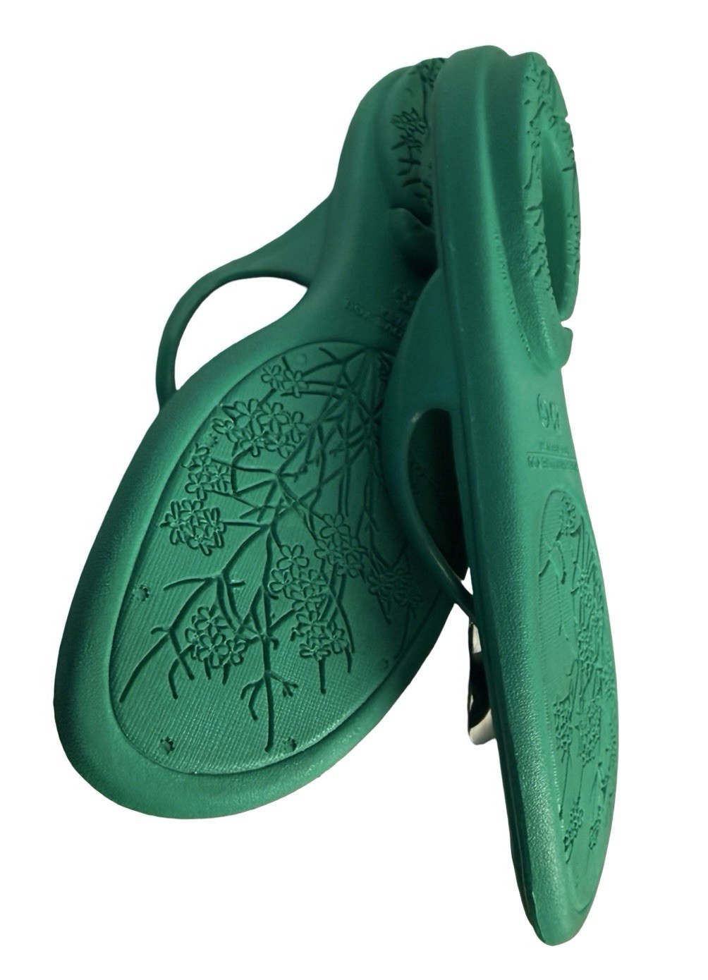 Oka-B Green Flip Flop Sandals Women’s Size Small Comfort Massage Thong Slides