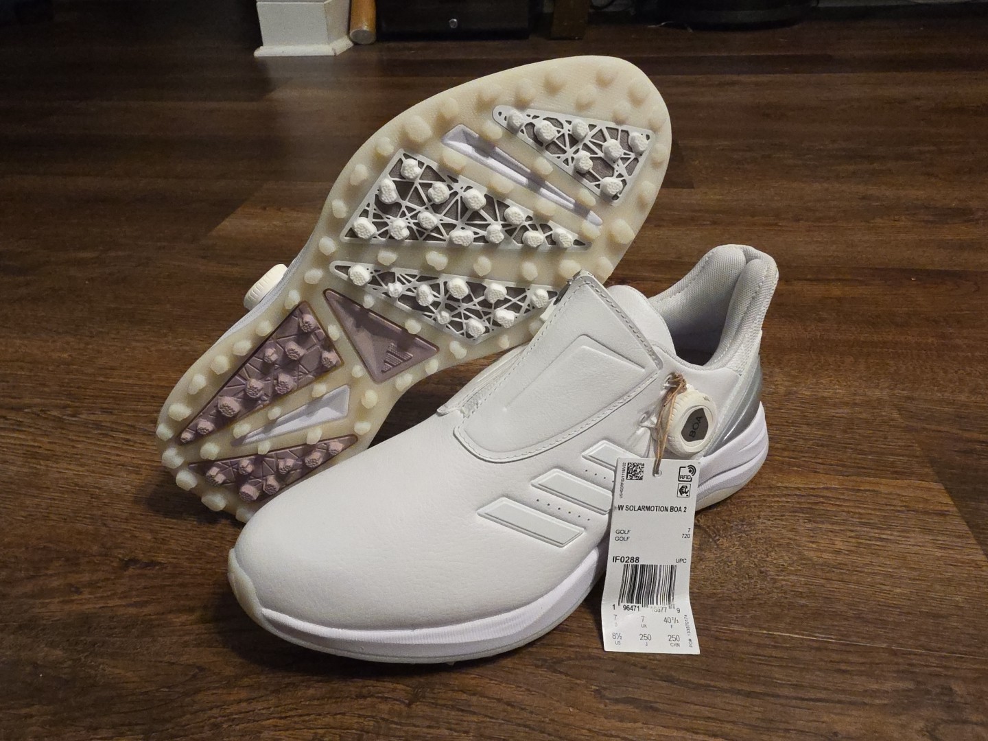 Adidas Solarmotion Spikeless BOA Lightstrike 24 Golf Shoes Size 8.5 New IF0288