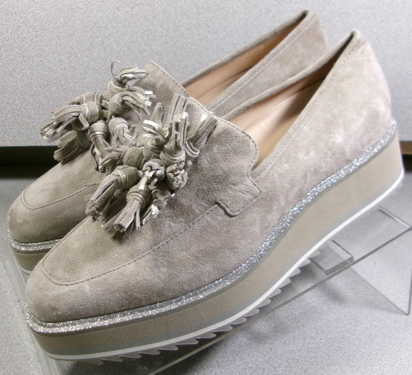 7842356 LSP30 GRACELYN WOMEN SHOE 7 M TAUPE SUEDE SLIP-ON BY JOHNSTON & MURPHY