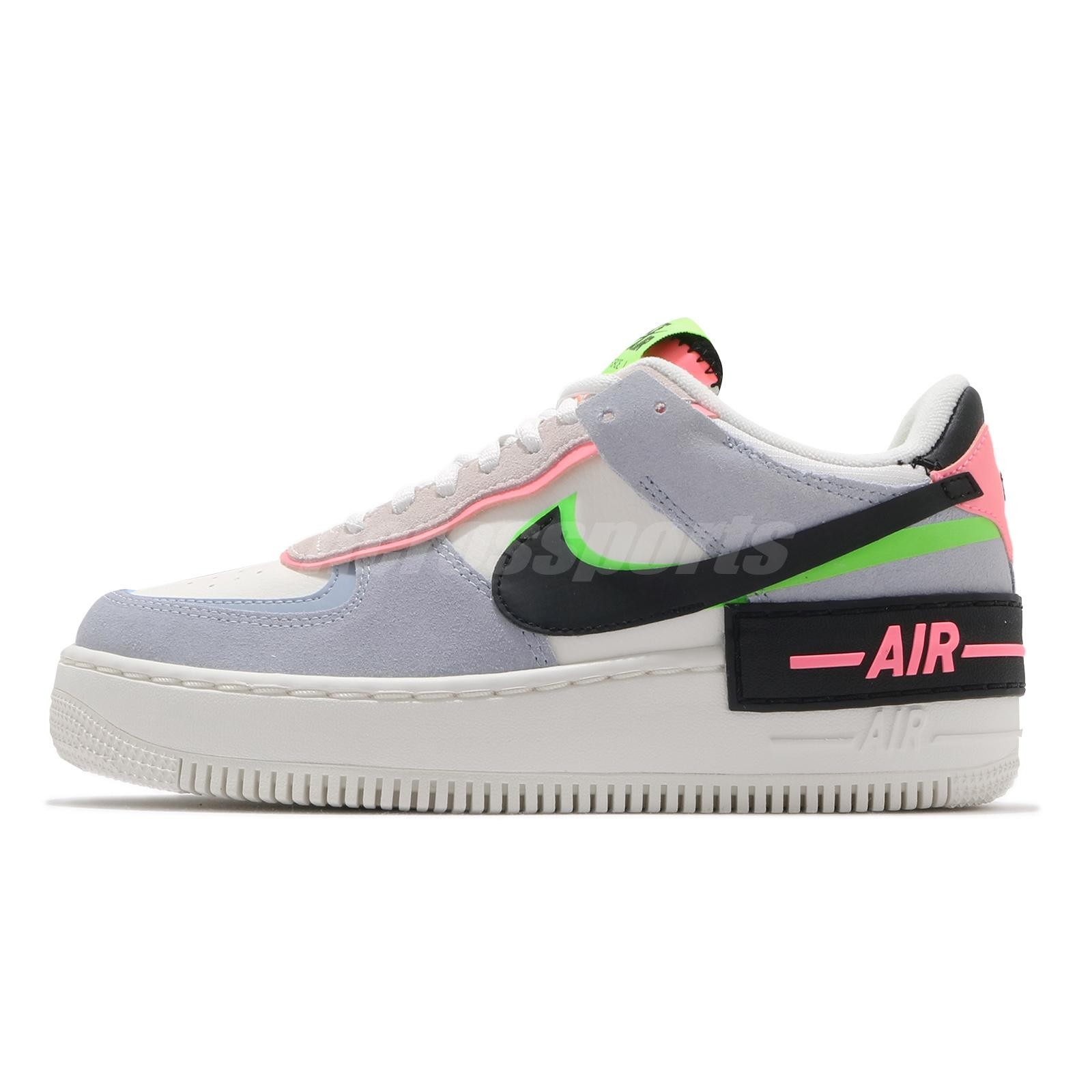Nike Wmns AF1 Shadow Sunset Pulse Sail Black Pink Women Air Force 1 CU8591-101