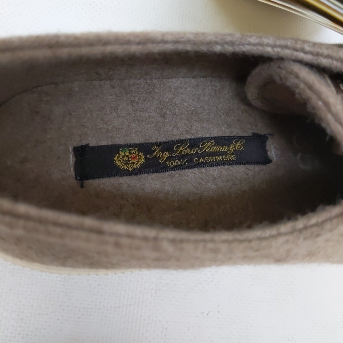 NIB SUPERGA x LORO PIANA 35 5 Sneakers 100% Cashmere Natural RaRe Shoes Flats