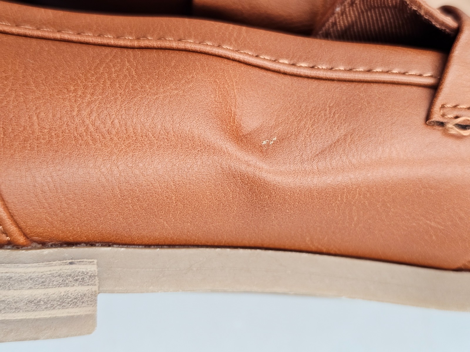Old Navy Modern Loafer Women’s Size 9 Cognac Brown Penny Loafer Flat Slip On