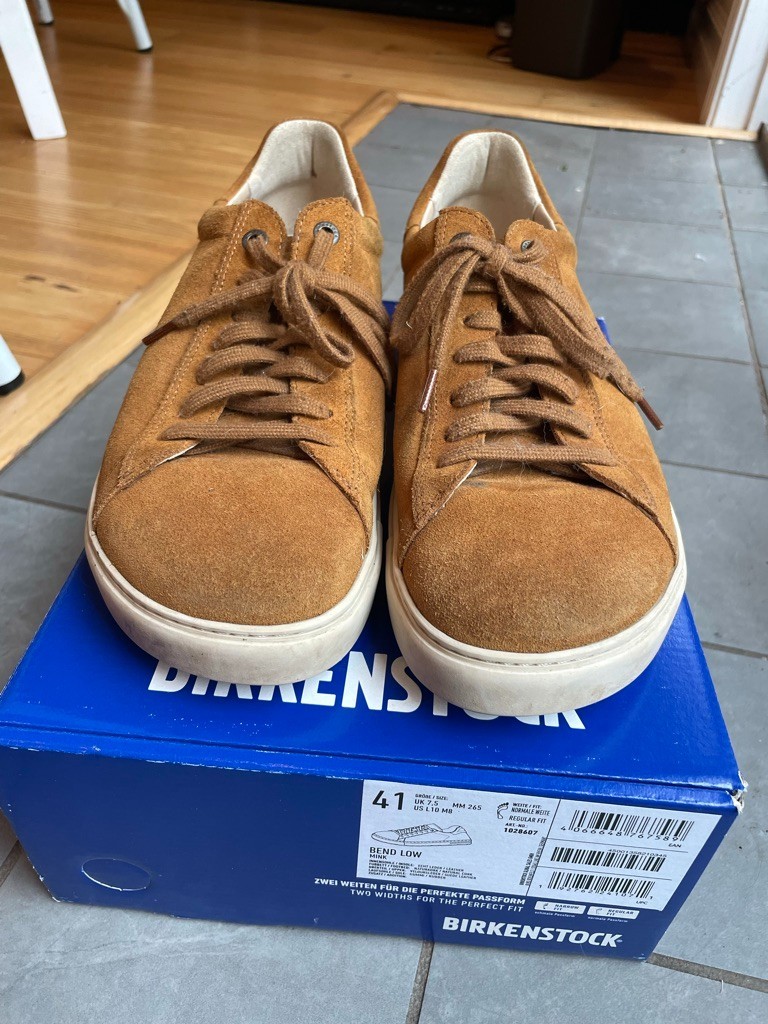 Birkenstock Sneakers Bend Low Suede Leather Brown EU 41 US 10-10.5 Regular/Wide