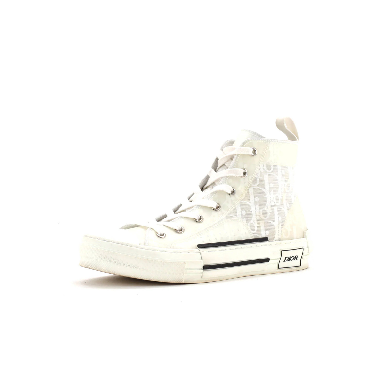 Christian Dior Women’s B23 High-Top Sneakers Oblique Coated Canvas and PVC