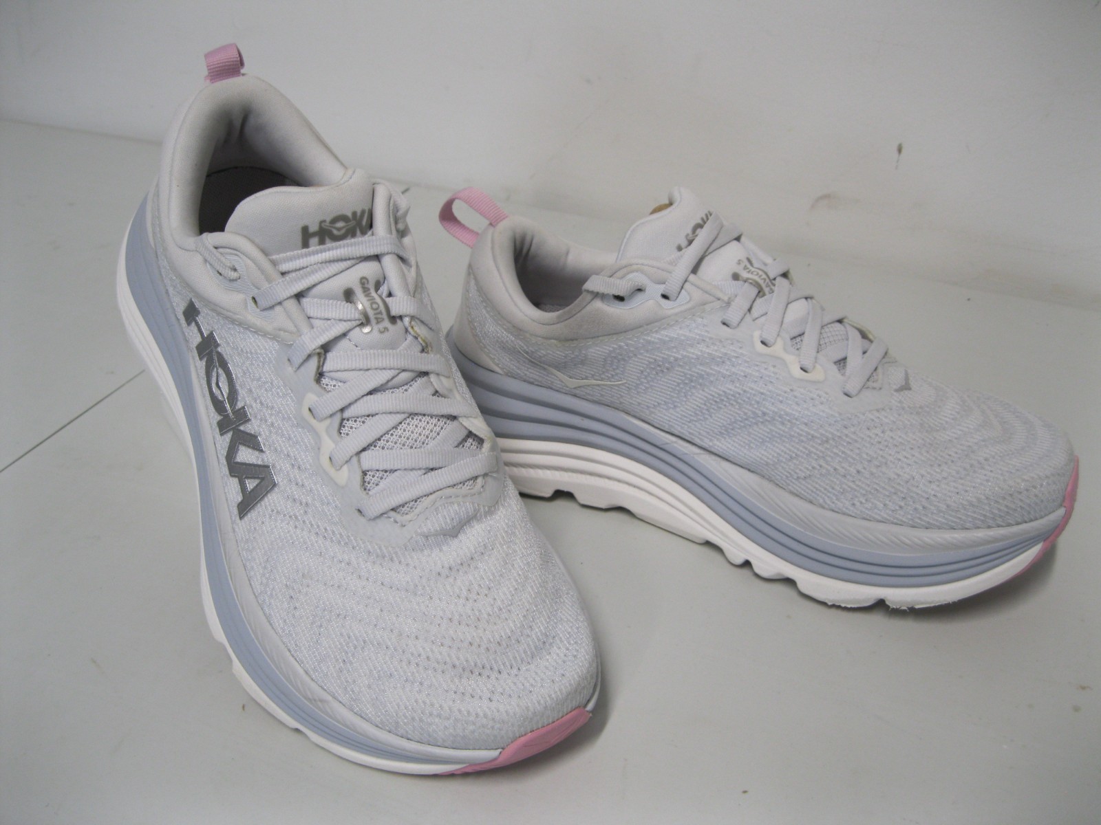 Hoka Gaviota 5 1134235 SCP Womens Size 8.5B Sea Ice/Pink Twilight Running Shoes