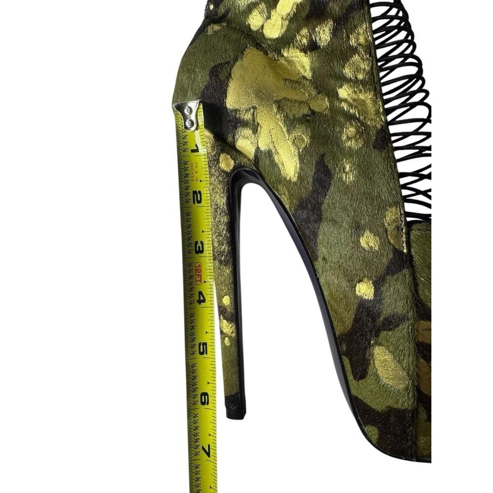 NEW London Trash «Ceres» Women’s 6.5 Camo Stiletto 6.5″ heel 2″ platform Party