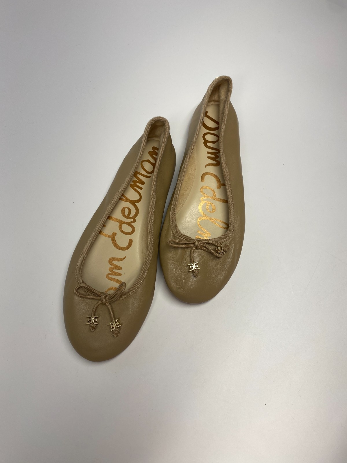Sam Edelman Womens Round Toe Felicia Leather Flats Shoe Sz 6