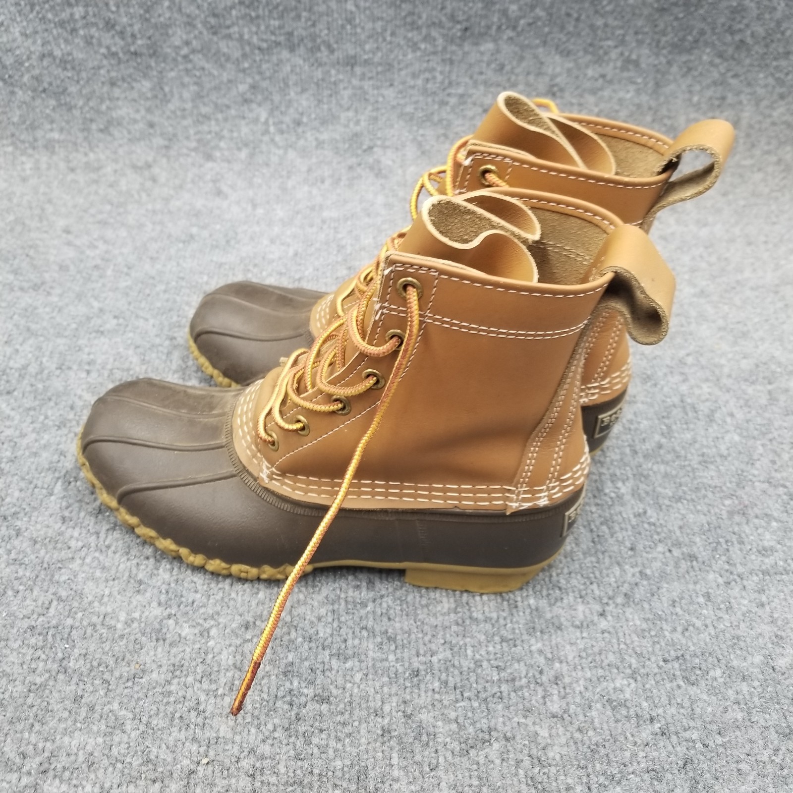 Vintage LL Bean Boots Womens Size 7 Unlined Maine Hunting Shoe Duck Brown