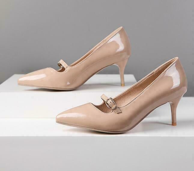 Sexy Womens Casual Pointed Toe kitten Heels Pumps party Dress Shoes Plus Size
