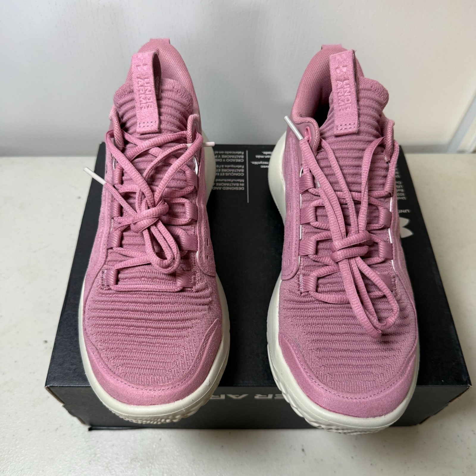 Under Armour Womens UA Flow Breakthru 5 Lux Sneakers Size 7.5 Pink
