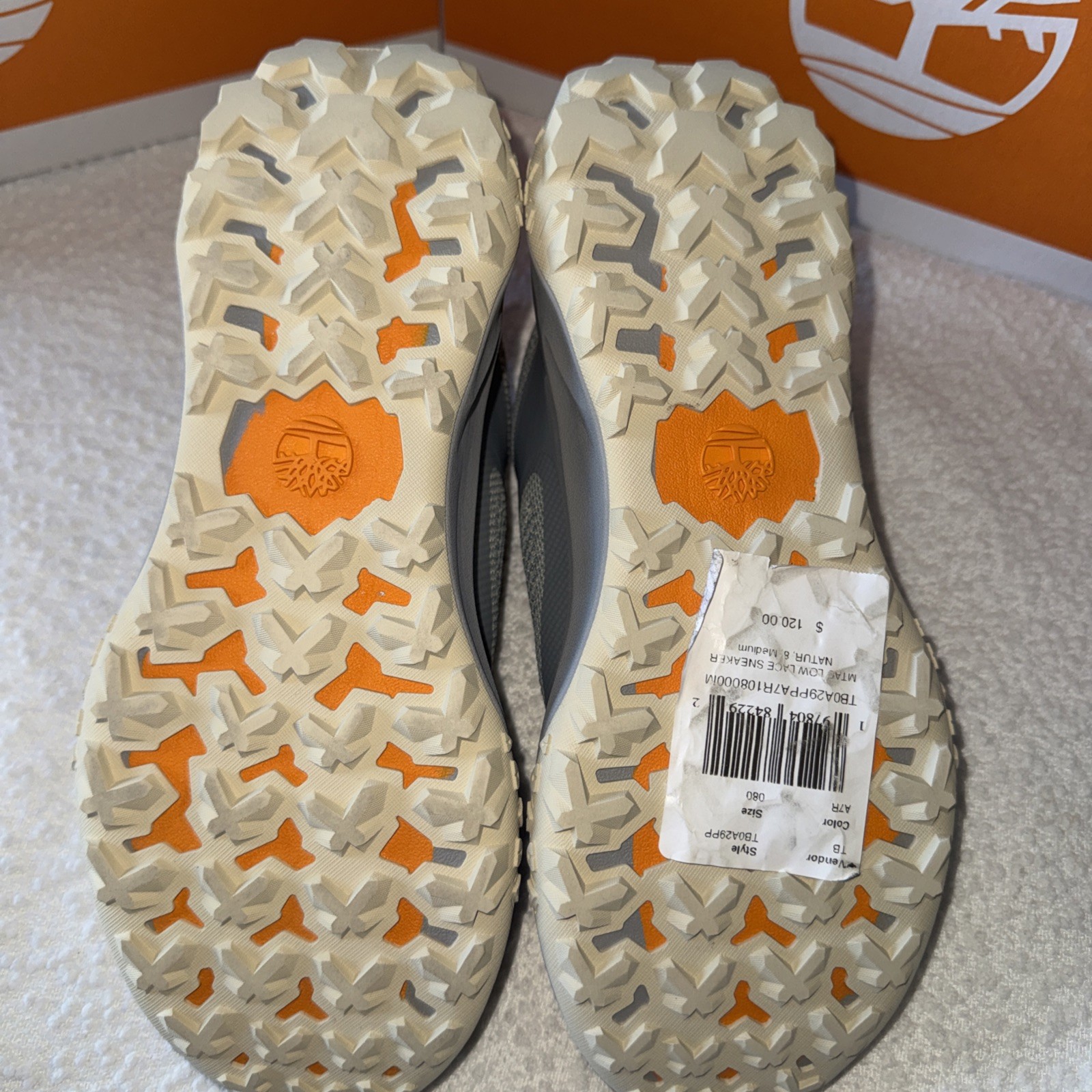 W Timberland Motion Access Low Lace Up Sneakers Light Blue Knit Size 8.5