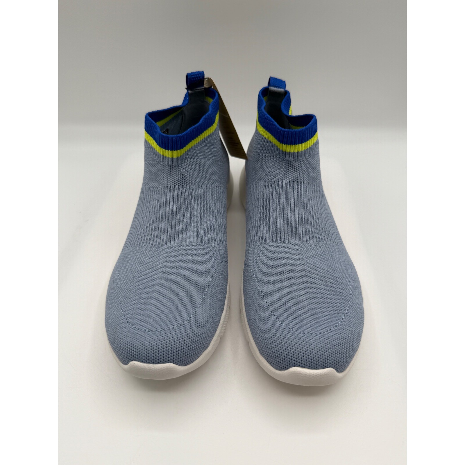 Spenco Pure Love Slip On Sneakers, Women’s 10B, Blue Fog Knit, SP1130BFG100, NIB