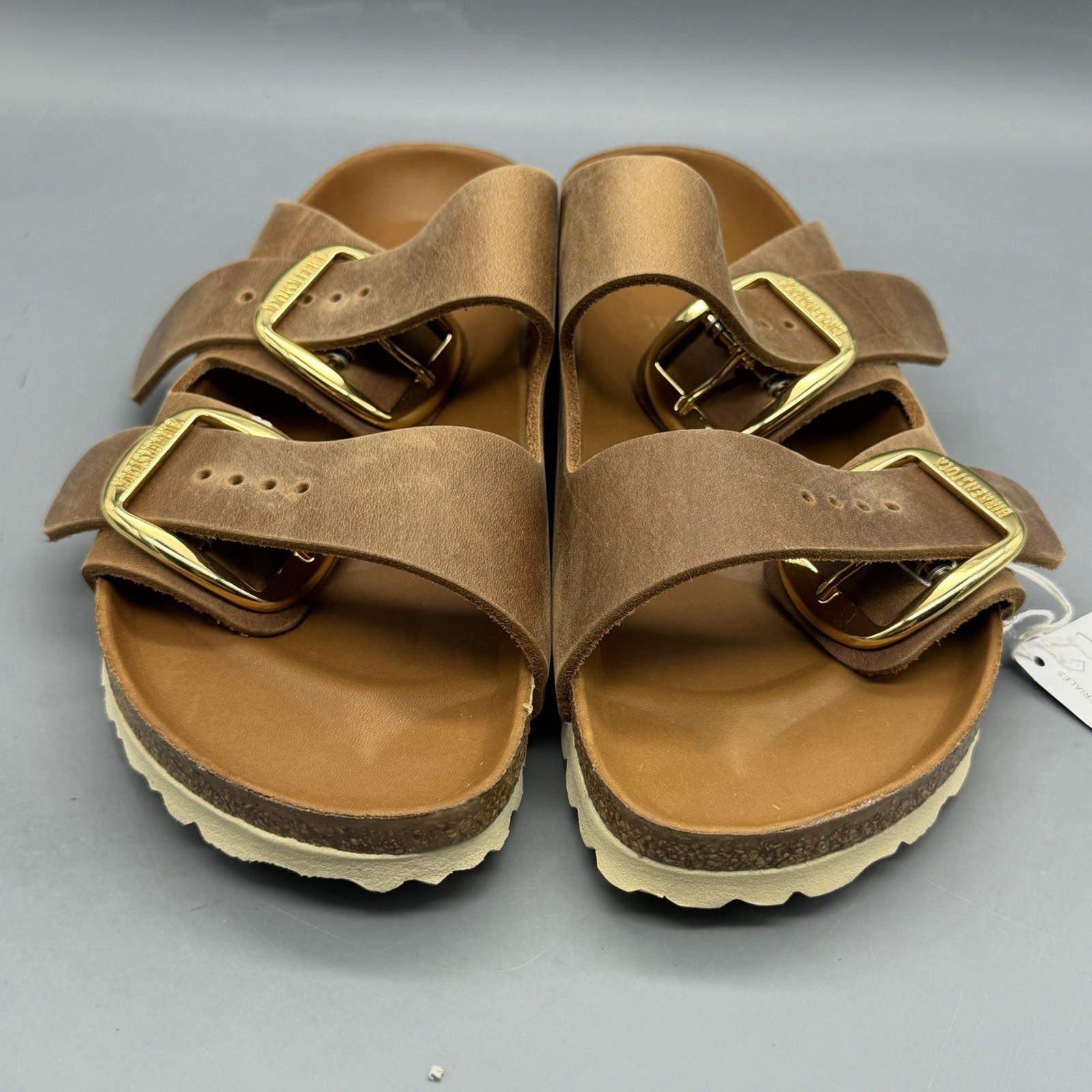 Birkenstock Arizona Big Buckle Women’s EU 39 US 8 Leather Sandal Cognac Narrow