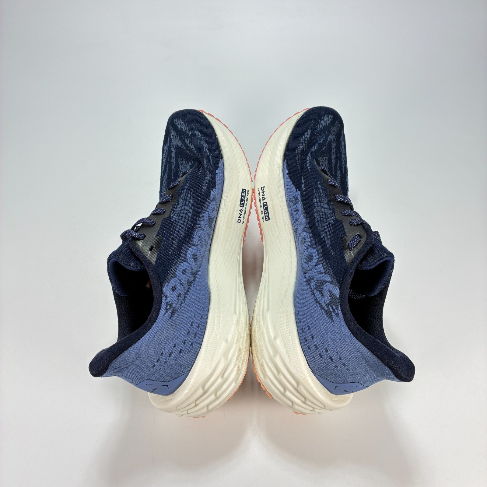 Brooks Launch 11 Peacoat Blue Peach Running Shoes 1204391B483 Women’s Size 10