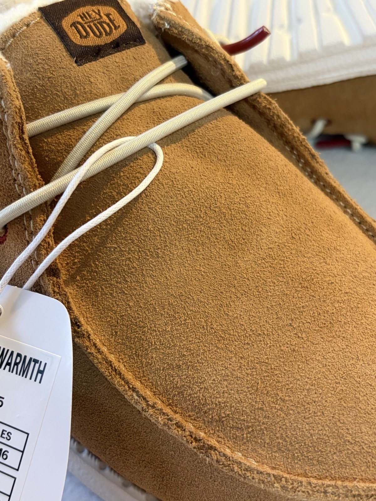 Hey Dude Wendy Slip Warmth Women’s Beige Suede Slip-On Shoes US 6 EU 37 MPN