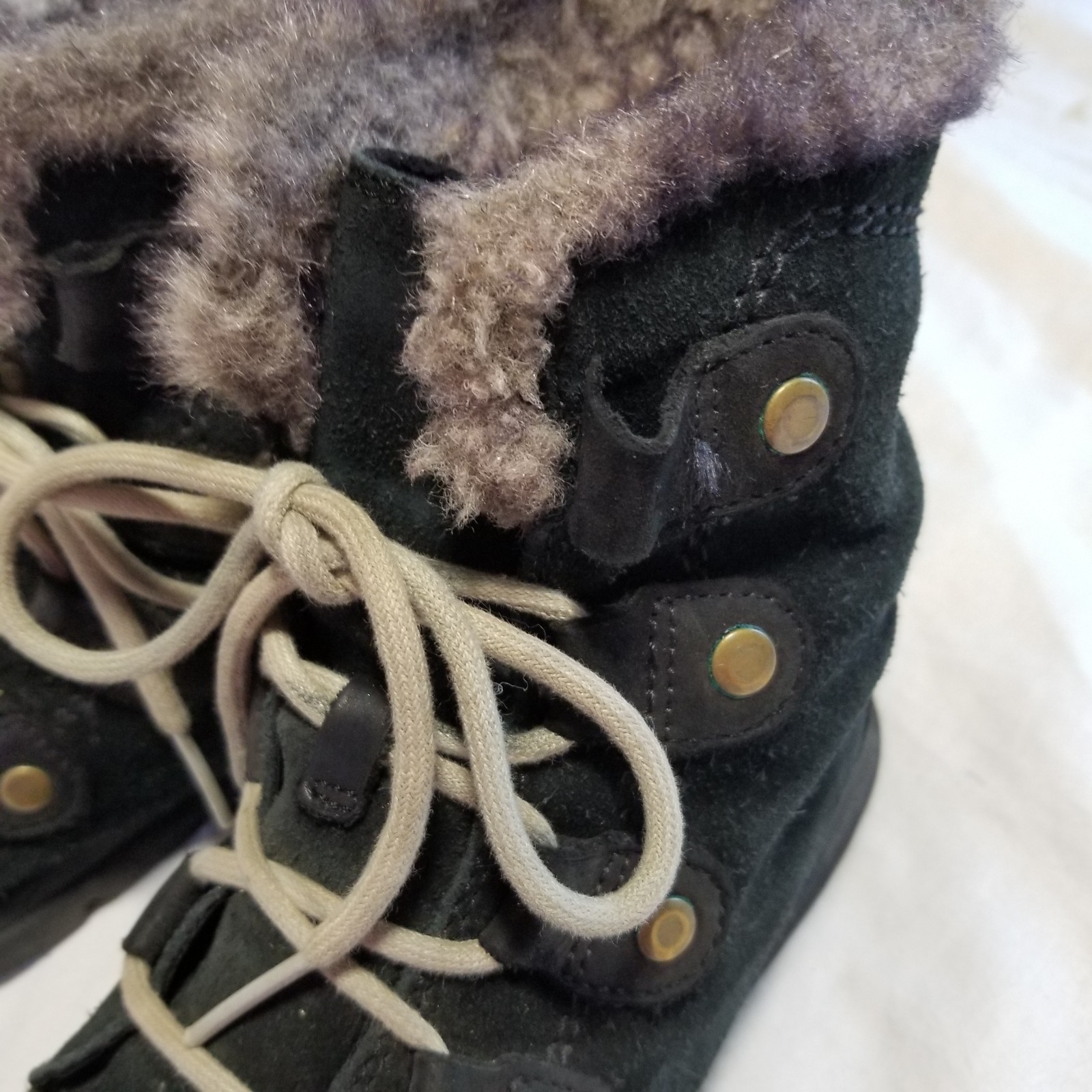 Sorel 3039-010 Explorer Joan Winter Boots Women Size 7.5 Black *SEE DESCRIPTION
