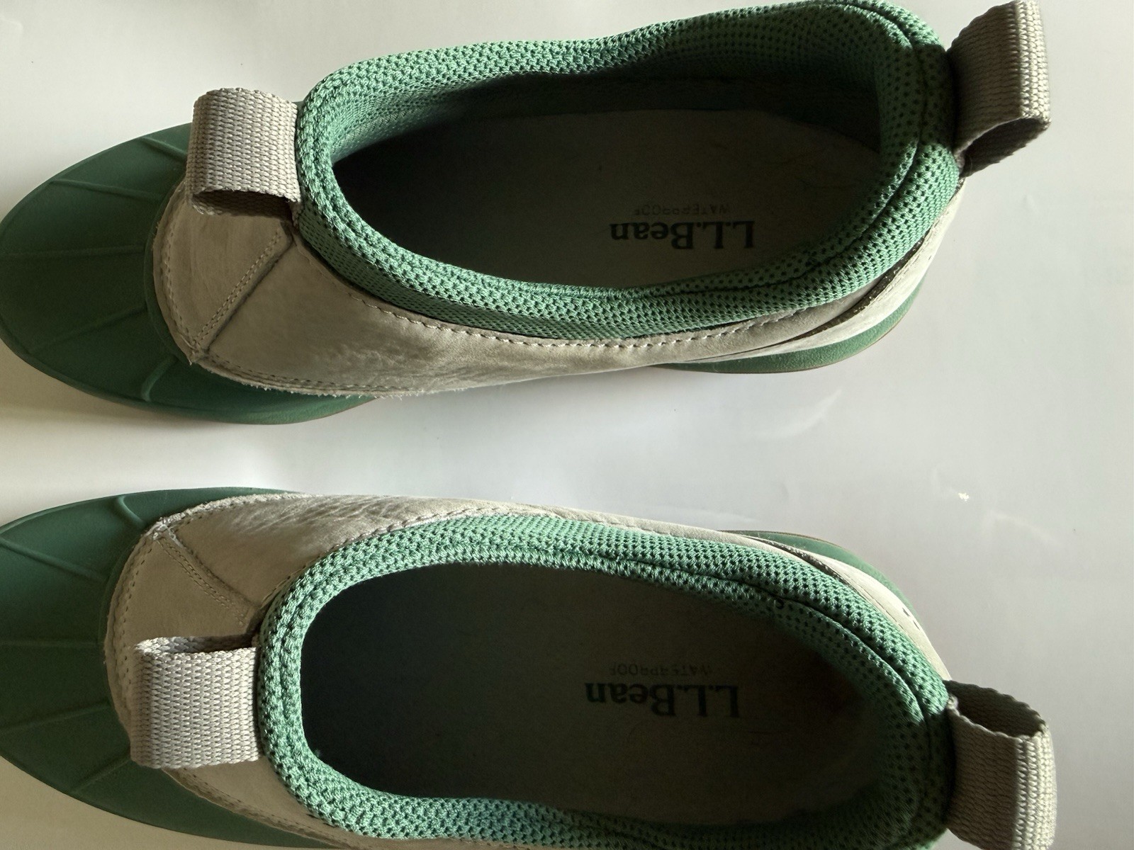 LL Bean Duck Boots Women Green/Gray Storm Chaser 5 TEK 2.5 Waterproof, 9M
