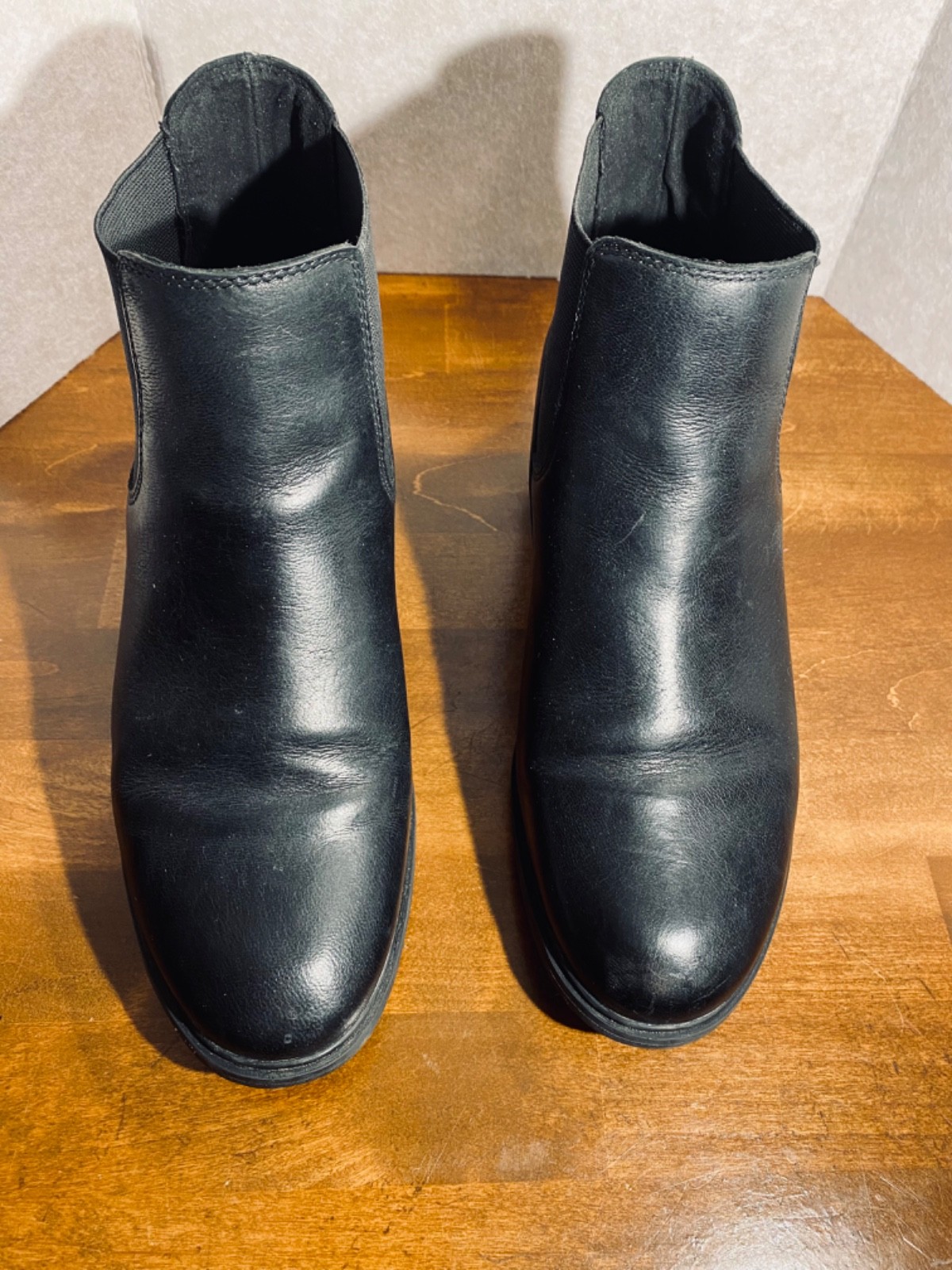 Timberland Ankle Boots Women 7.5 Stretch Elastic Black Good Condition!