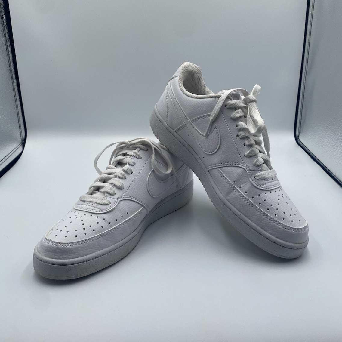 Nike Court Vision Lo NN White Lace-Up Ladies Size 9 Sneakers DH3158 100