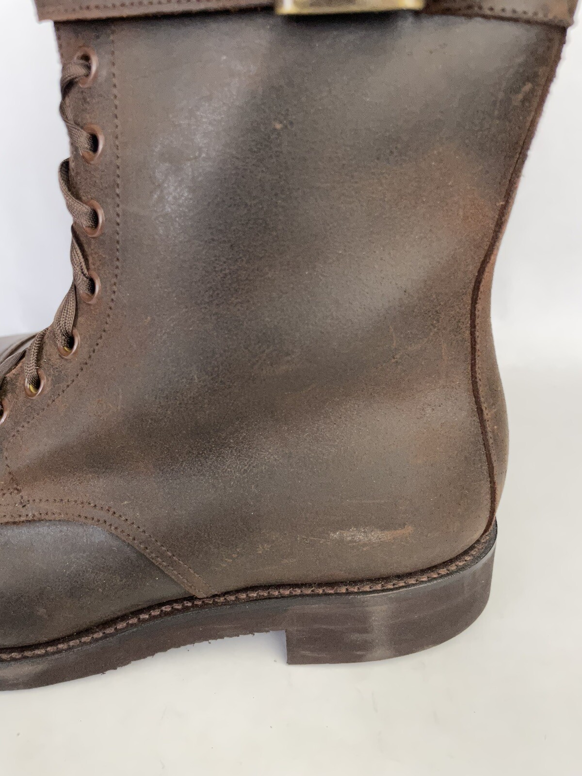 Crockett & Jones Ella Dark Brown Rough Out Suede Newflex Sole Size 80 C US 8.5