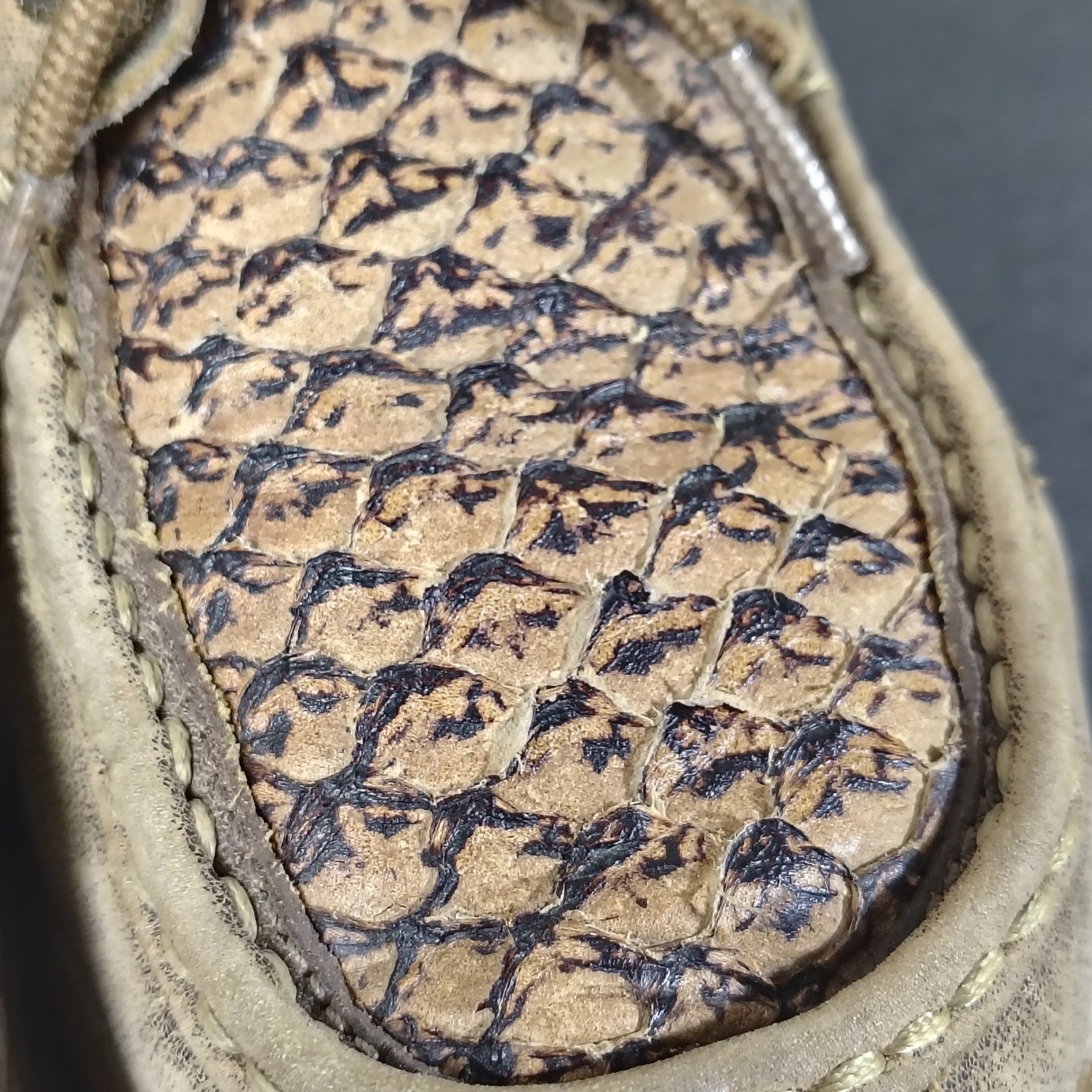 Twisted X Driving Mocs Women 8 Brown Leather Snakeskin WDM0069 Western Loafers