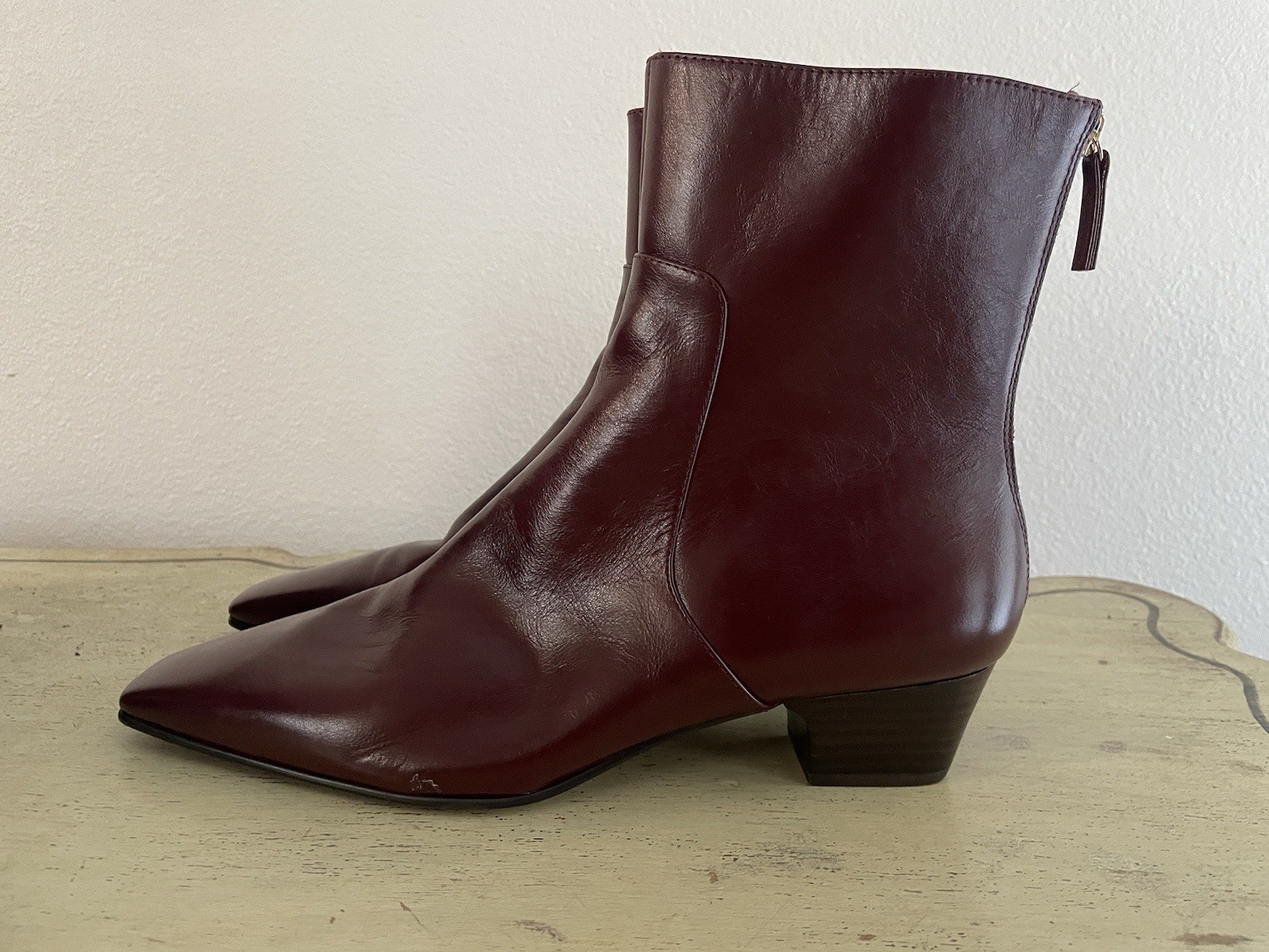 Madewell The Lexie Ankle Boot in Aged Wine Size 11 M NWOB $228 NX546