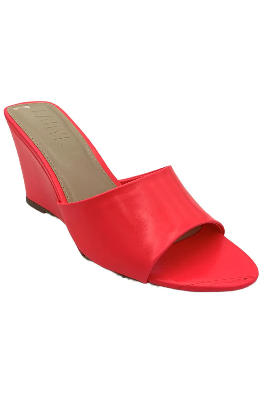 FARYL by Farylrobin Women’s Skye Wedge Sandals Neon Pink