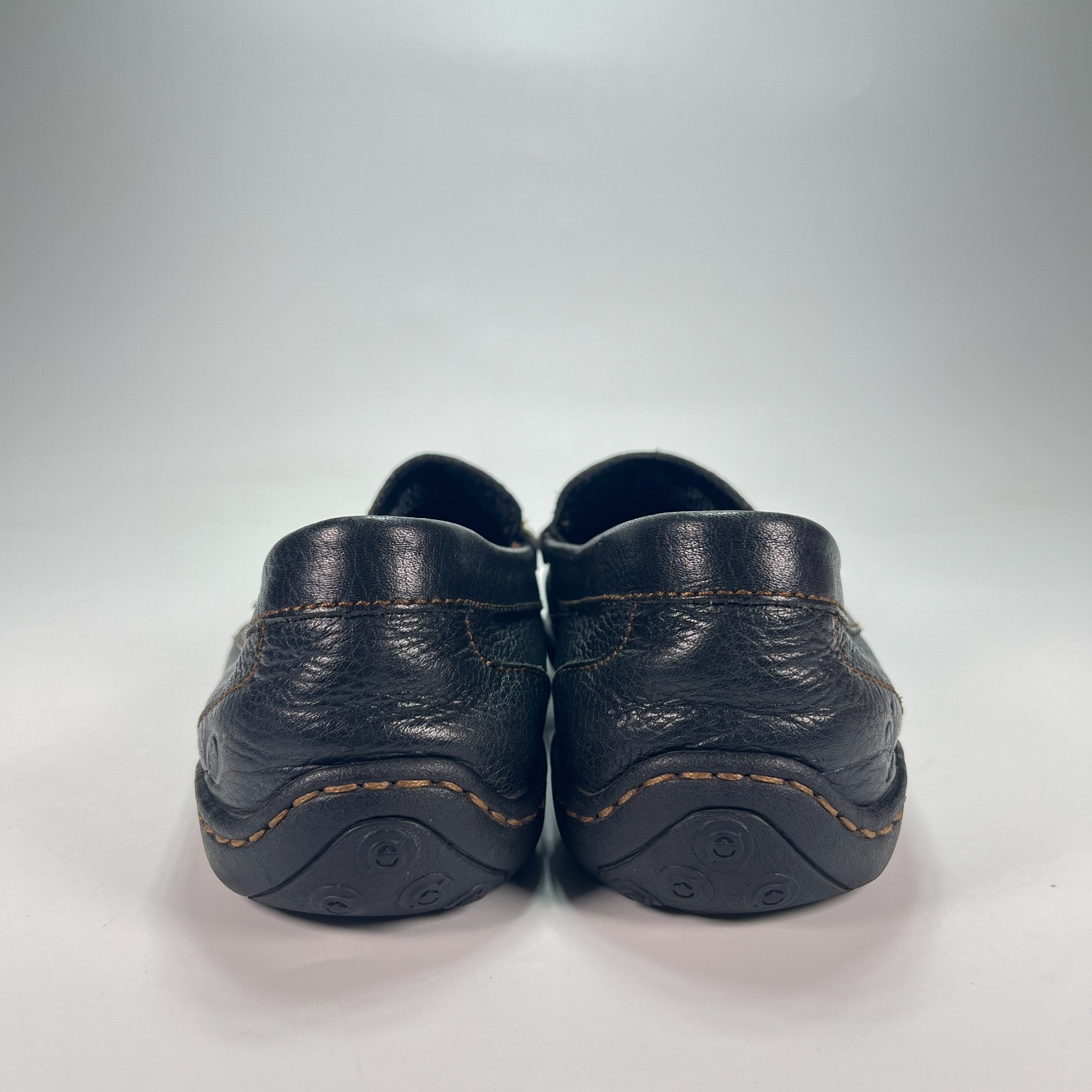 Born Simon III Black Full Grain Leather Slip On Loafers H36903 Women’s Size 8.5M