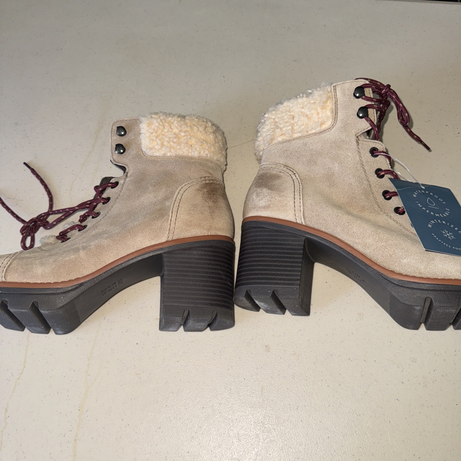 Naturalizer Womens Boot Beige Brown Size 9 New NWT