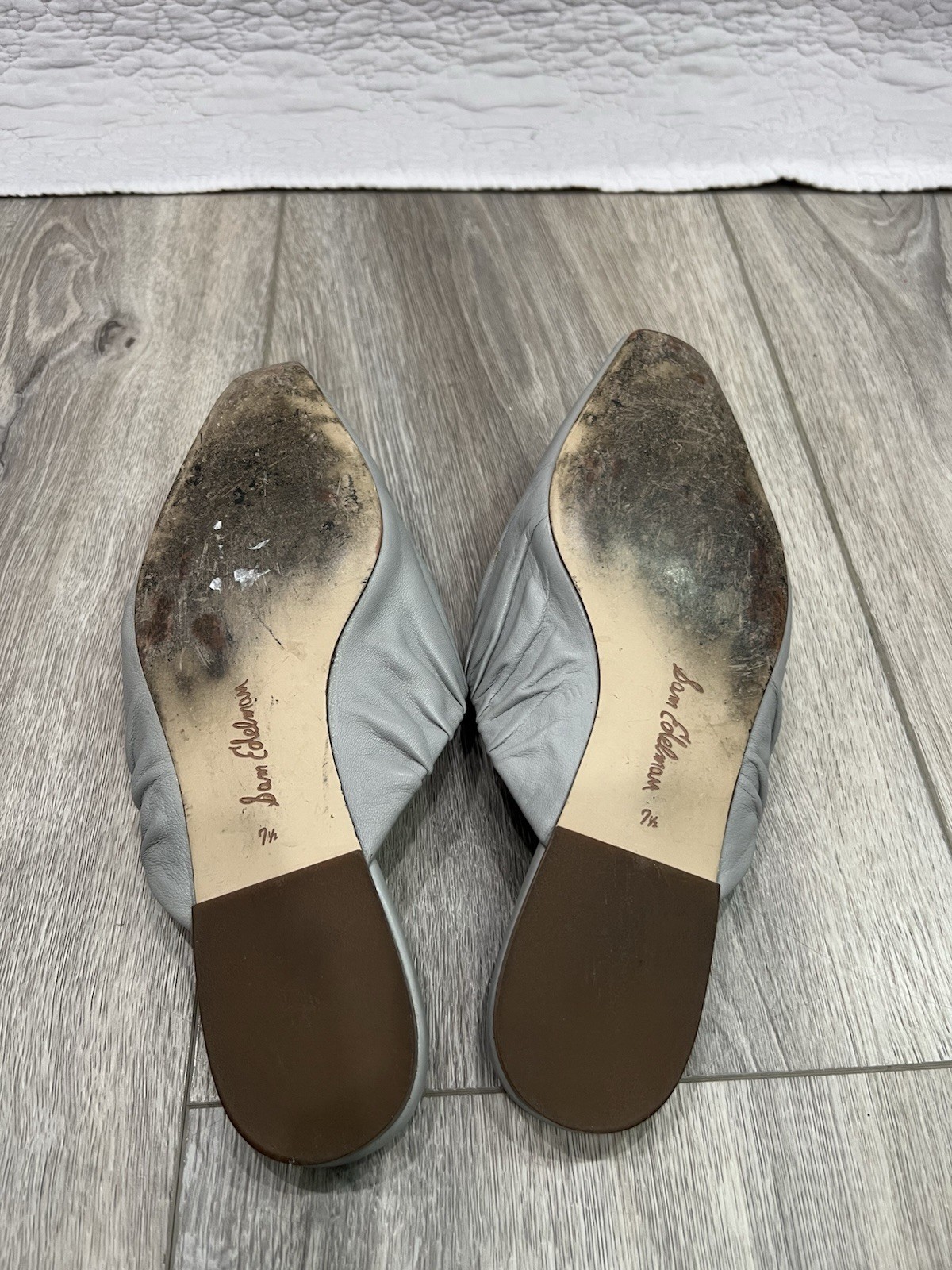 Sam Edelman Cecilia Mule Size 7.5M Flats Women’s Shoes Slip-On Gray Casual