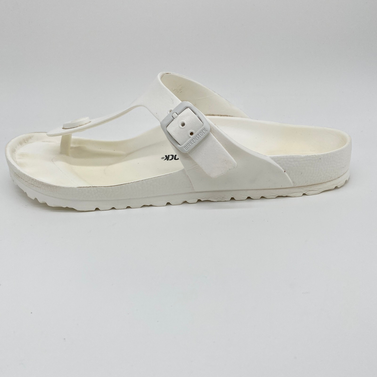 Birkenstock Gizeh EVA Slip On Sandals Women’s 11.5 Men’s 10.5 White Unisex 7067