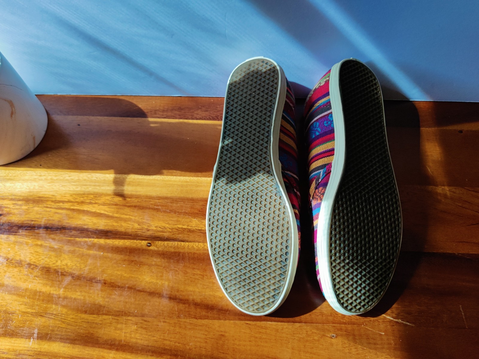Vans Classic Slip On Dri-Lex Loafers Sneakers Striped Multicolor Women8.5 Men 7