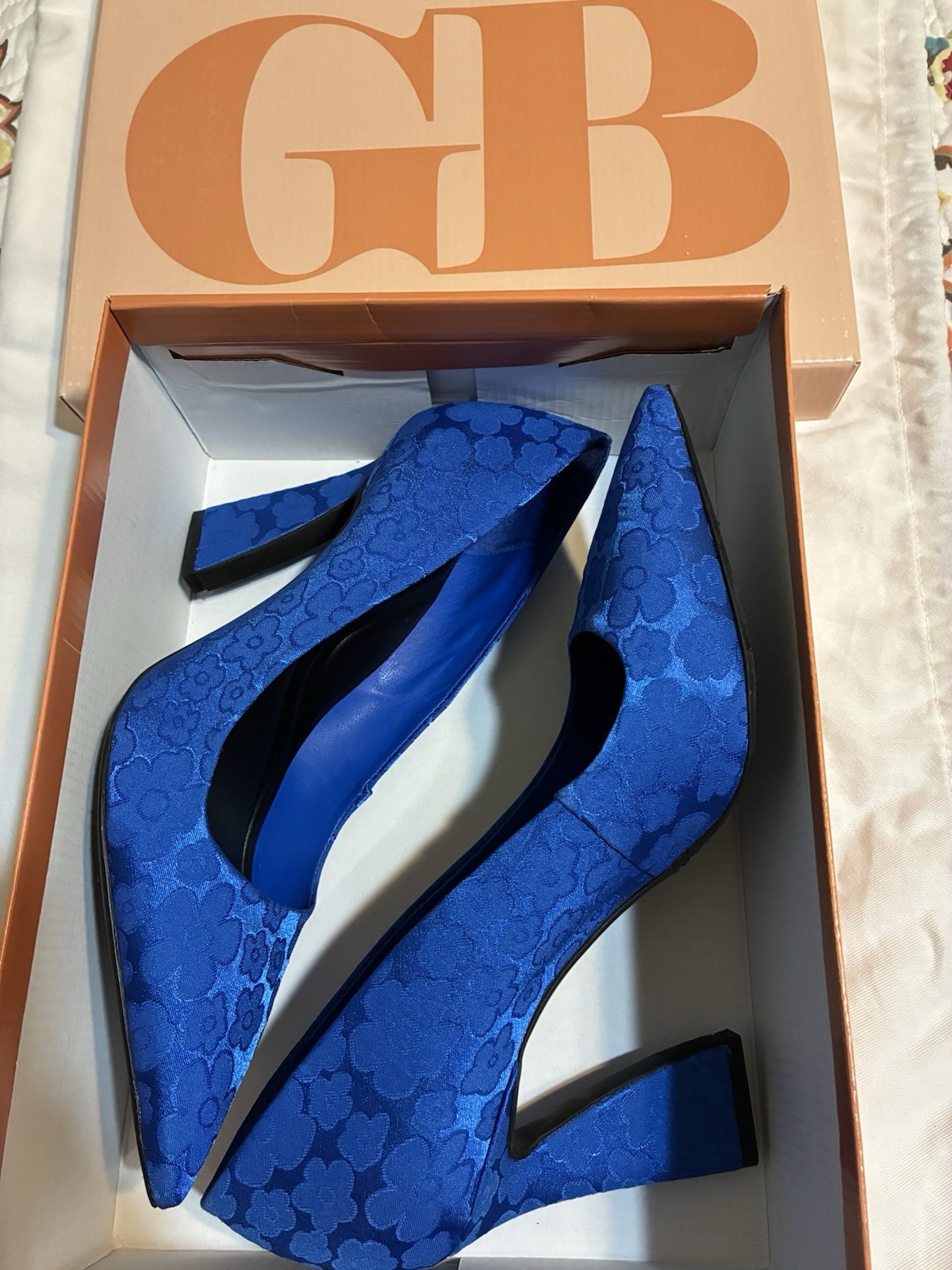 Size 8.5 Gianni Bini Blue Pumps Spring Summer Fall Winter Church Formal