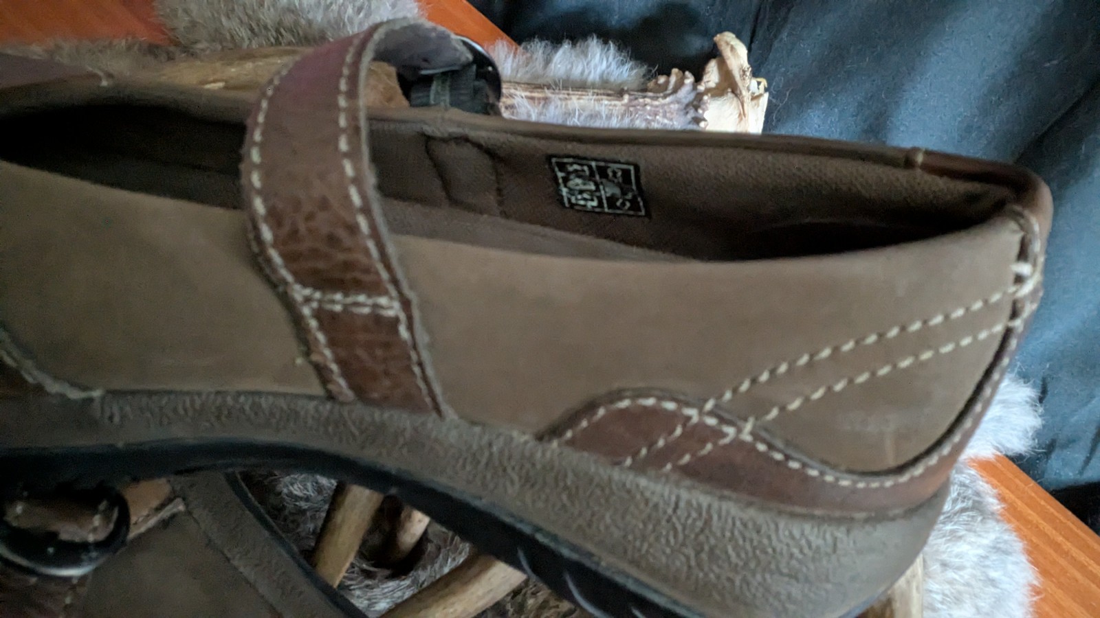 KEEN Sienna Womens 8.5 Brown Leather Mary Jane Comfort Shoes Rubber Toe Flats