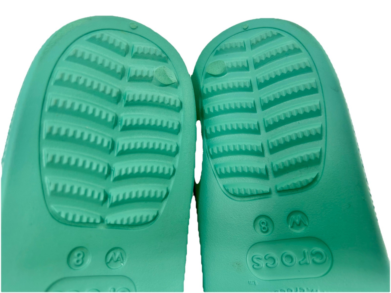 Crocs Classic Platform Slide 208180 Mint Green Women Sandals Size 8 Worn Once!