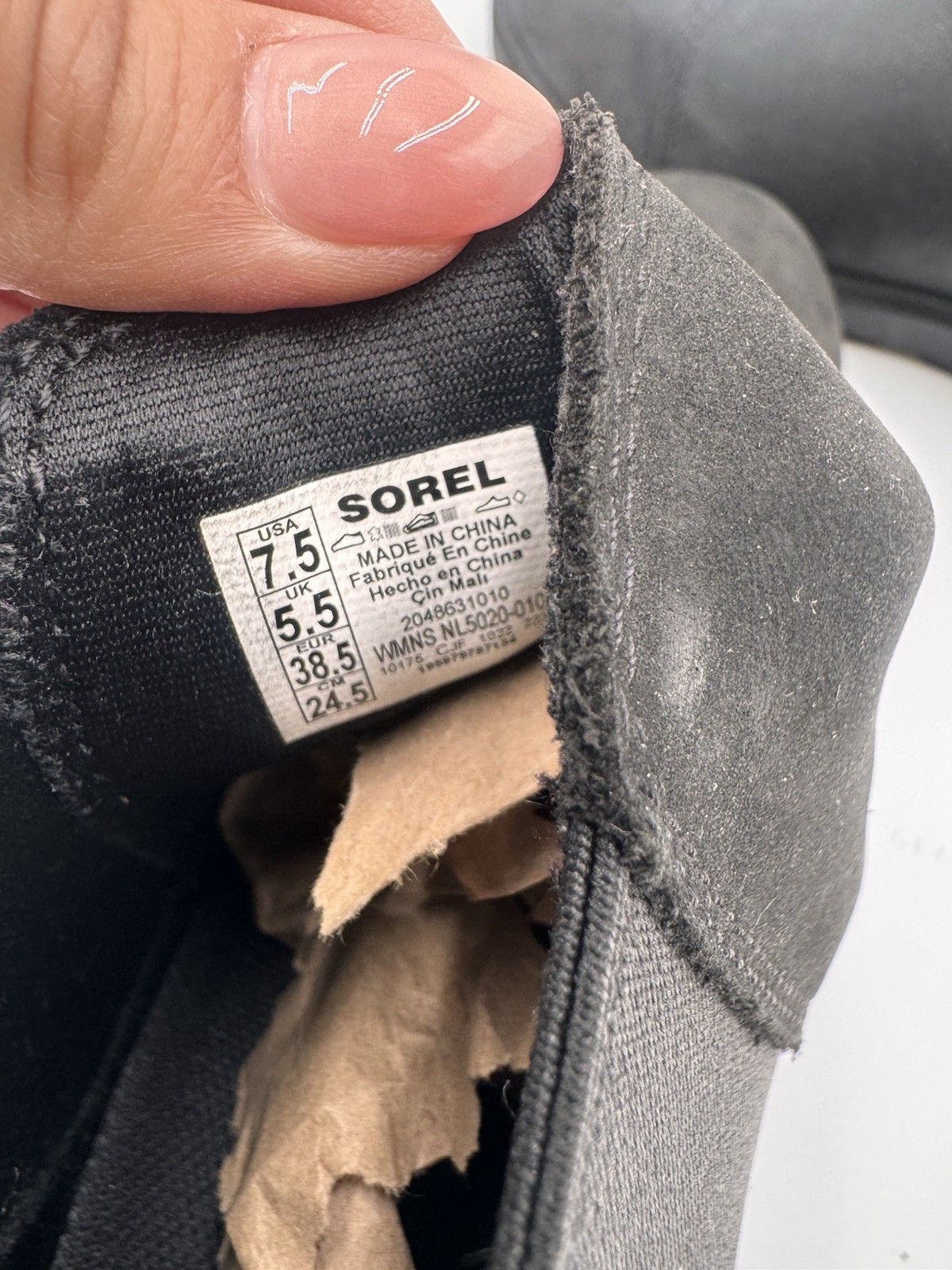 Sorel Women’s Evie II Chelsea Boot Black Waterproof Leather/Suede 7.5