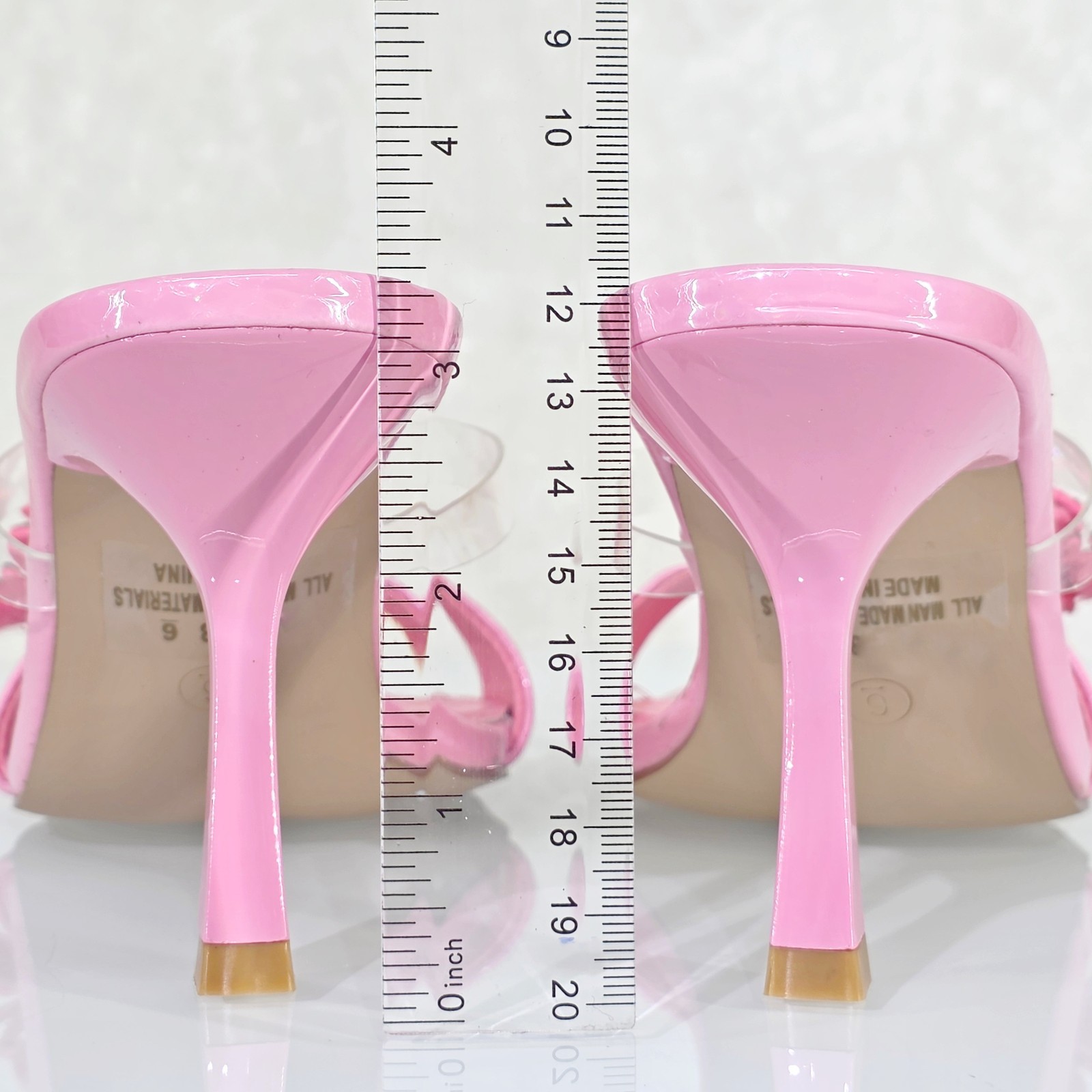 Lily Rhinestone Flower Pink Slip On 3.25″ Heel Casual Evening Party Shoes