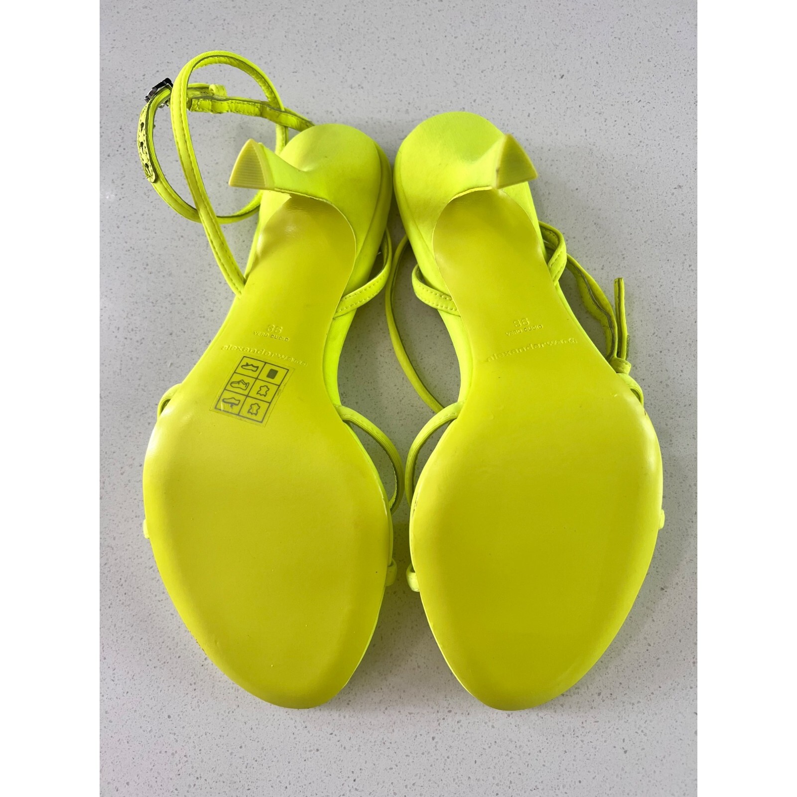 Alexander Wang Dahlia 85mm neon sandals Size 36