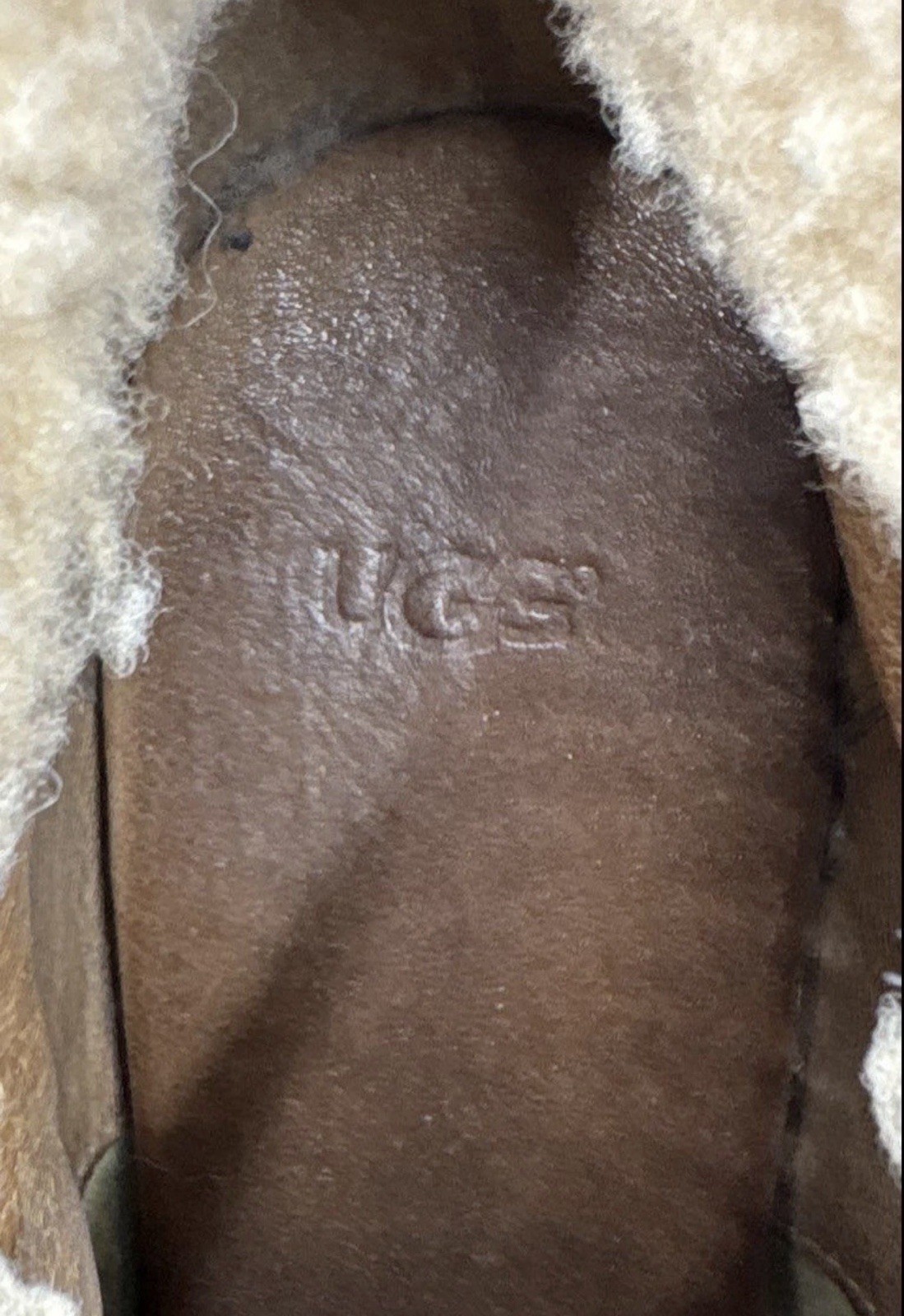 UGG Anais Wedge Booties Womens 9.5 Brown Suede Shearling Ankle Boots