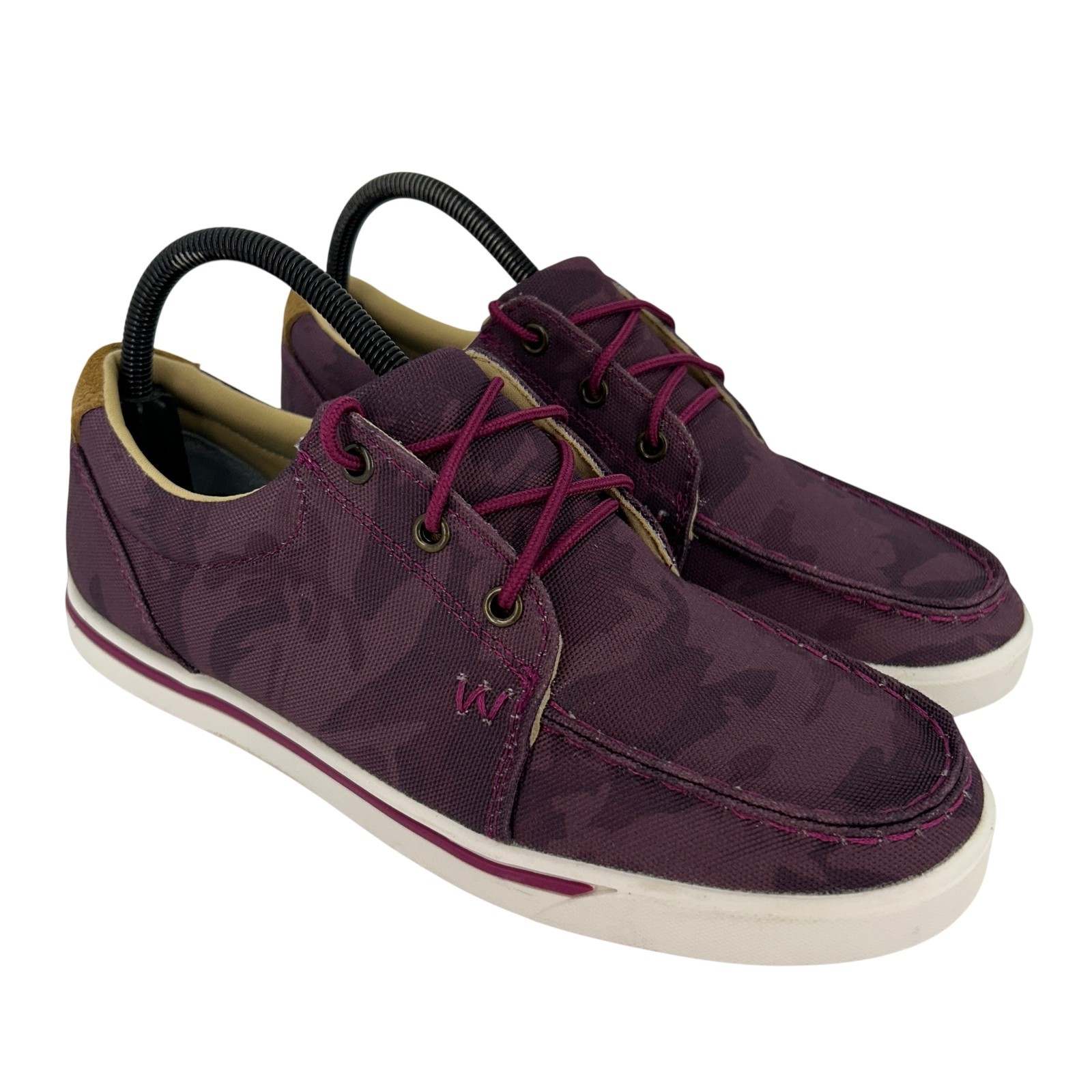 Wrangler Shoes Womens Size 9.5 Camouflage Boat Deck Casual Purple Camo KWC0017