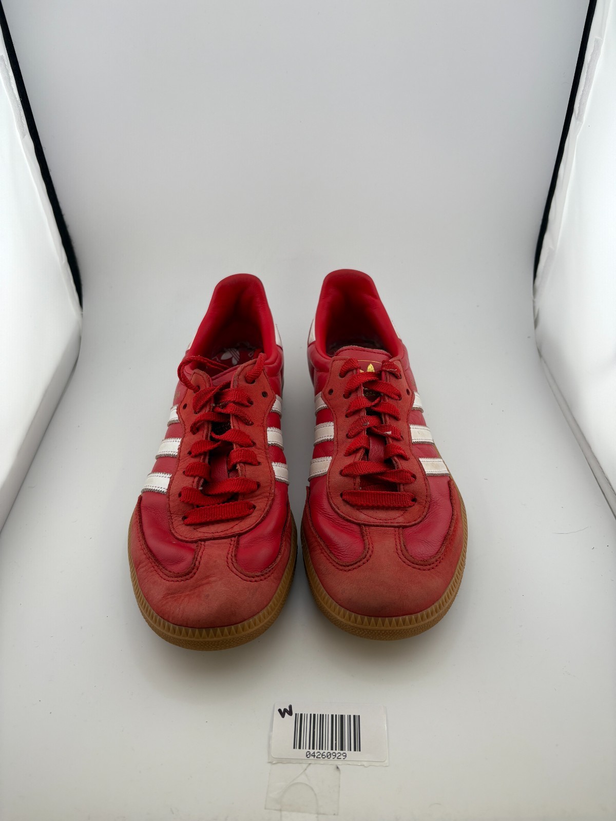 WORN adidas Samba OG Better Scarlet IE6524 Size 6.5w NO BOX