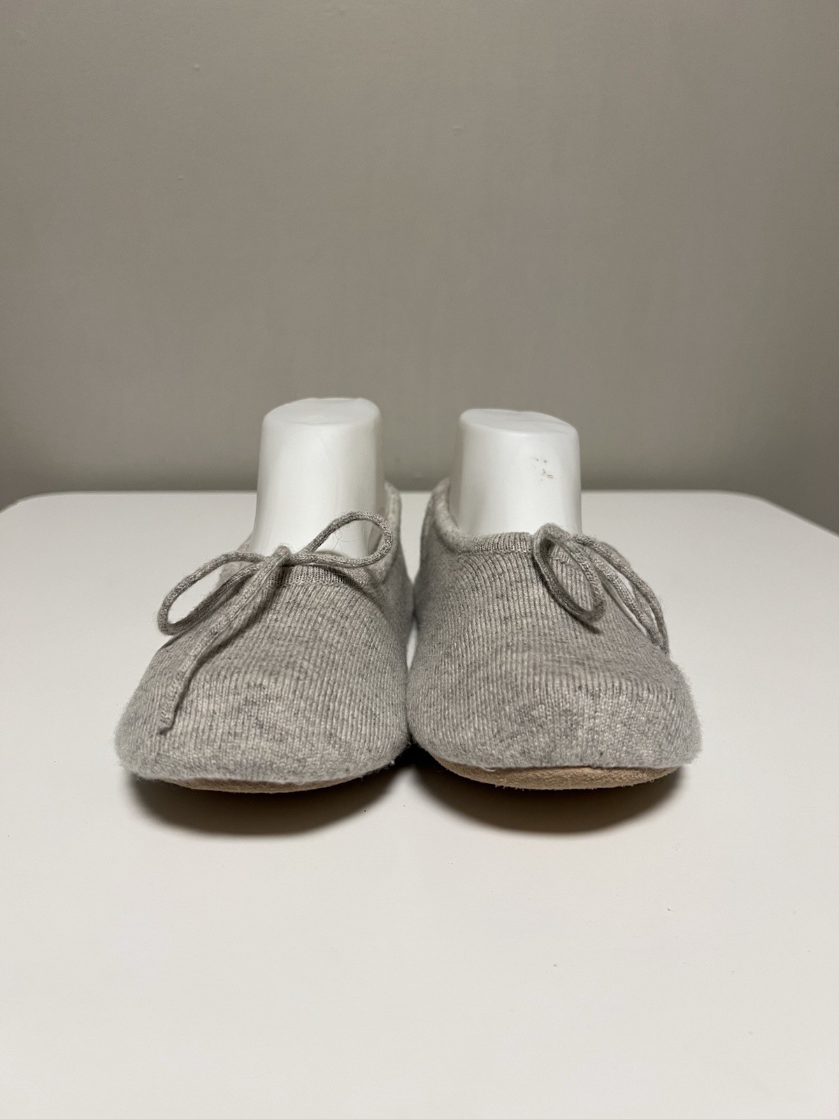 N. PEAL 100% Cashmere Women’s Slippers Fumo Gray EU 39-40 US 9-9.5