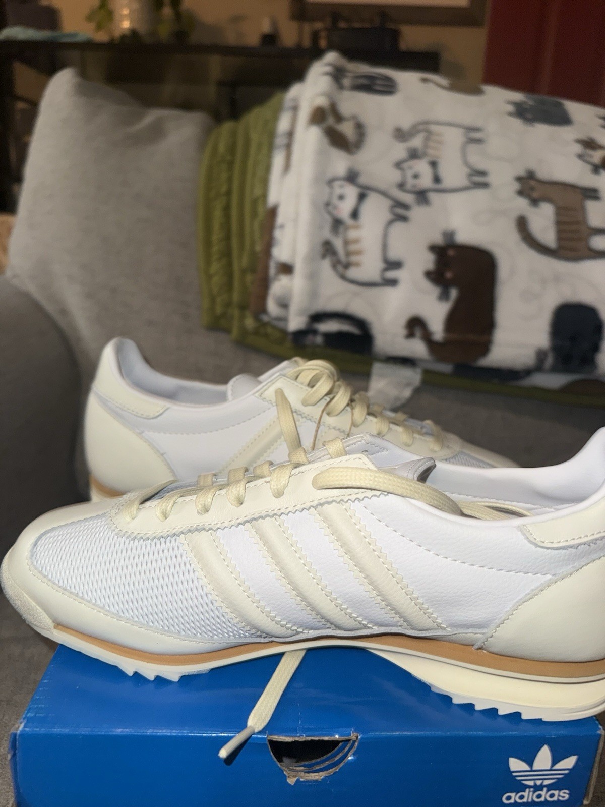 adidas Women’s SL 72 Quiet Luxury Pack Low Top Leather Sneakers JH9887