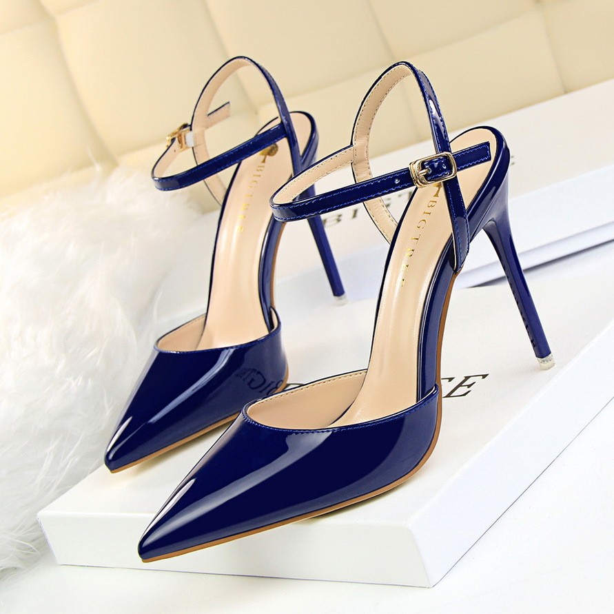 Women’s High Heels Pointed Toe Ankle Strap Sandals Dress Casual Party OL Shoes
