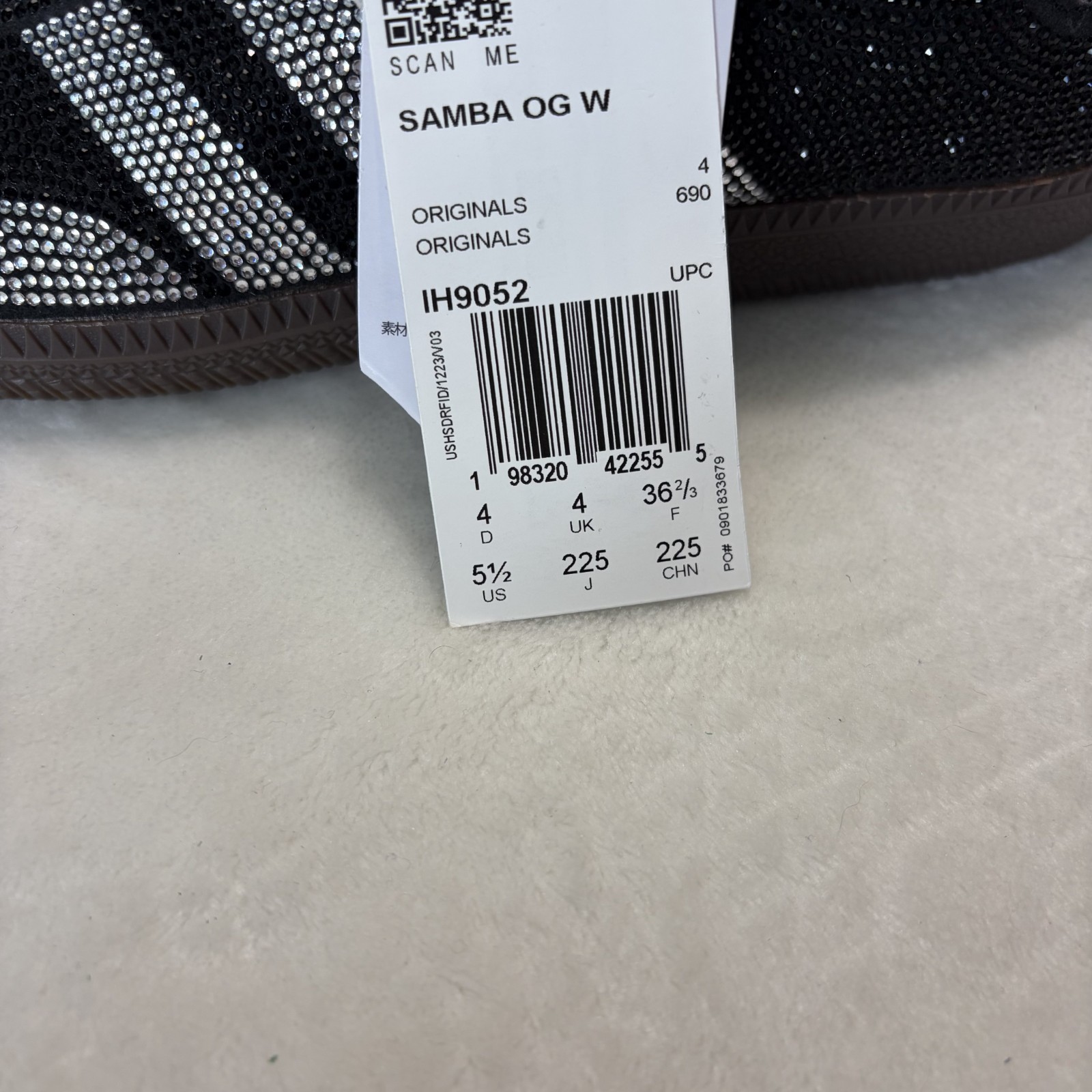 NEW adidas Samba OG Rhinestone Black Silver Women’s – IH9052