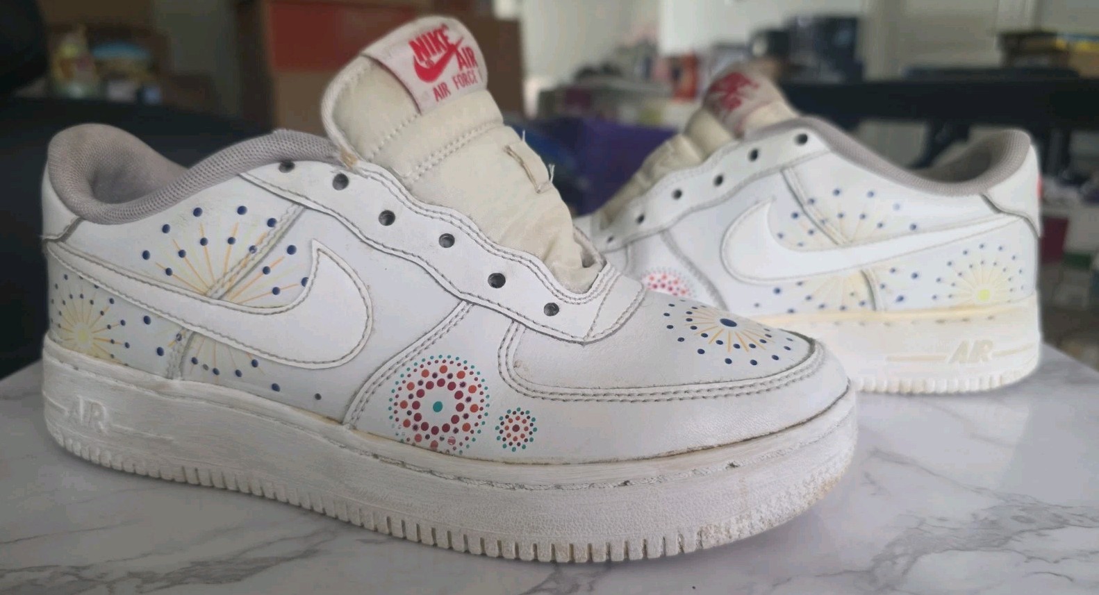 Nike Air Force 1 Pinnacle AJ4234-100 Sz 5.5Y Women’s Sz 7 Pre-owned No Laces