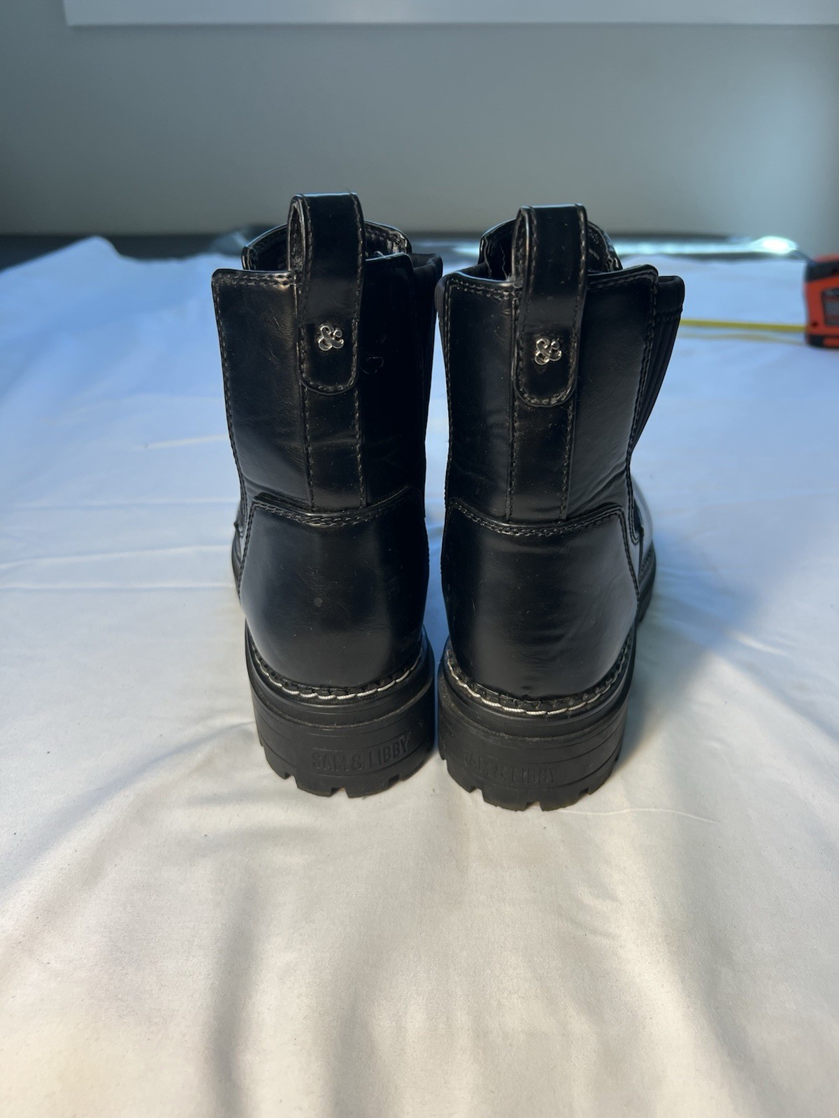 Sam & Libby Women’s Boots Size US 10 Man Made Black Leather